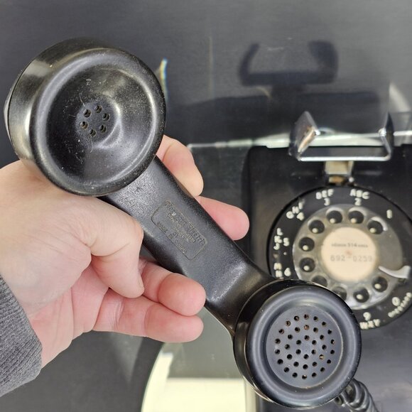 Northern Electric Rotary 1961 Wall Telephone #554 With Cord, Untested, Canada - Picture 6 of 16